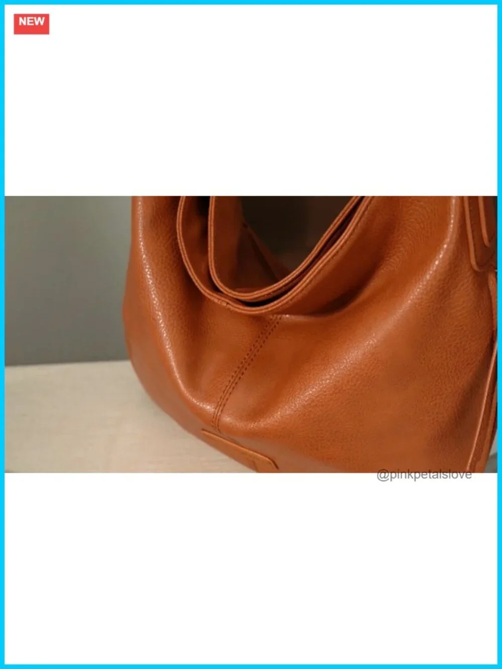 Hobo Bag for Women Shoulder Purse Vegan Leather Large Tote with Pockets